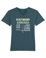 Electrician Tricou mânecă scurtă guler V Bărbat Presenter