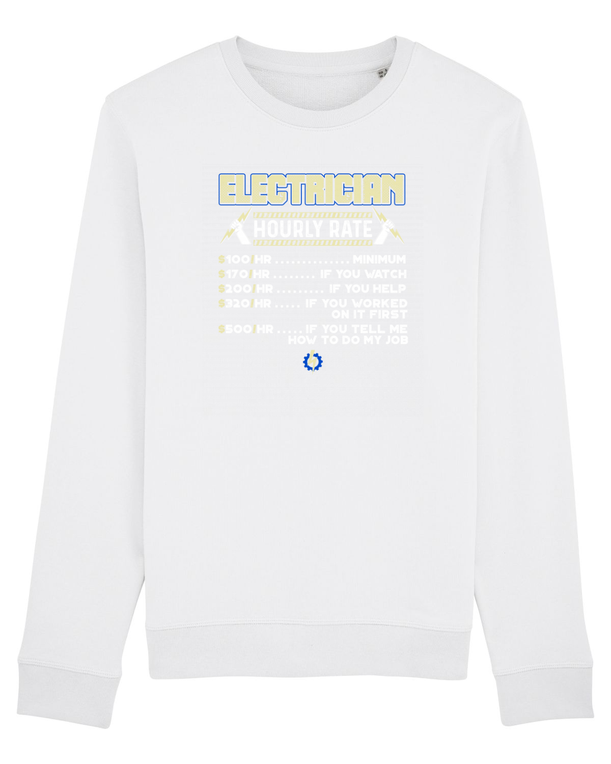 Bluză mânecă lungă Unisex Rise White