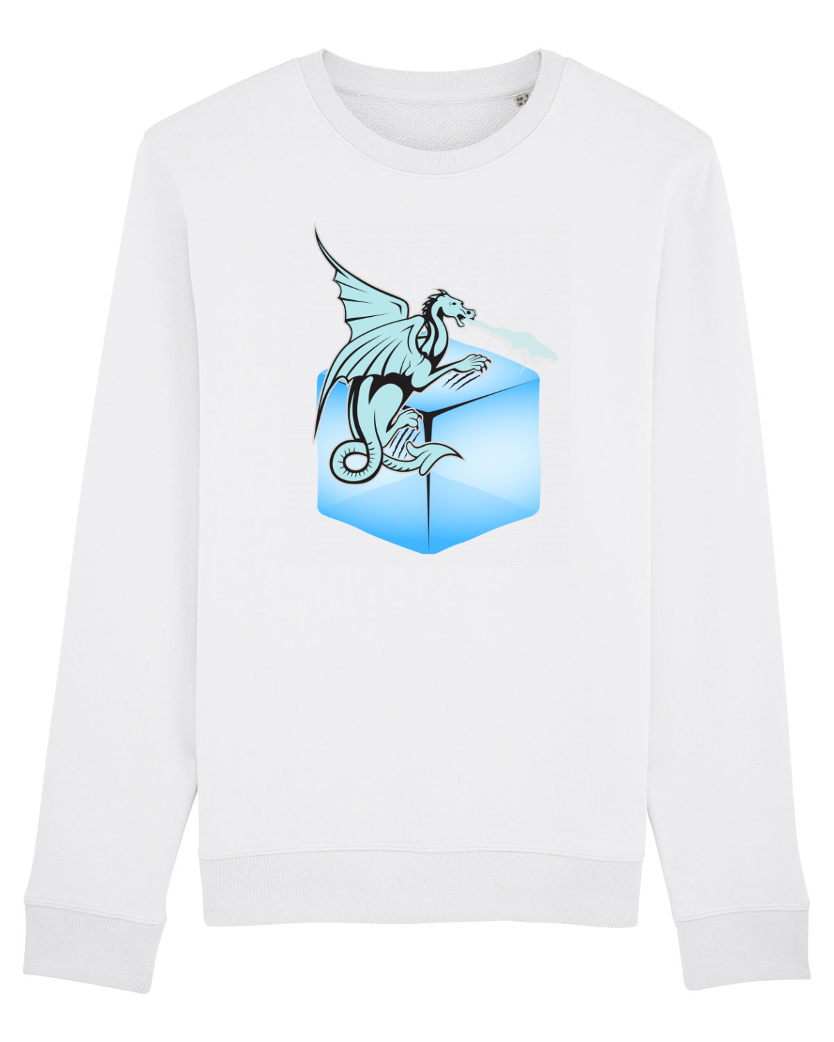 Bluză mânecă lungă Unisex Rise White