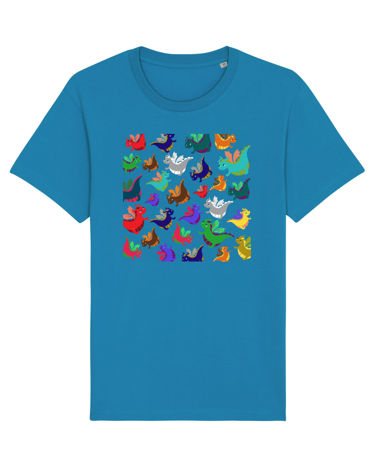 Tricou mânecă scurtă Unisex Rocker Azur