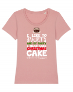 CHRISTMAS CAKE Tricou mânecă scurtă guler larg fitted Damă Expresser