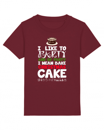 CHRISTMAS CAKE Burgundy