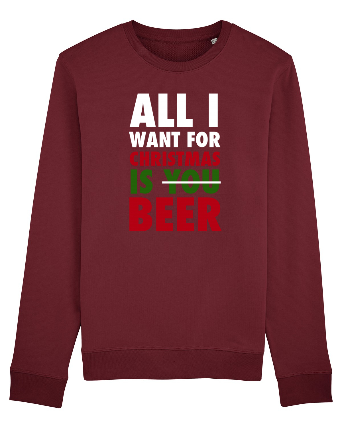 Bluză mânecă lungă Unisex Rise Burgundy