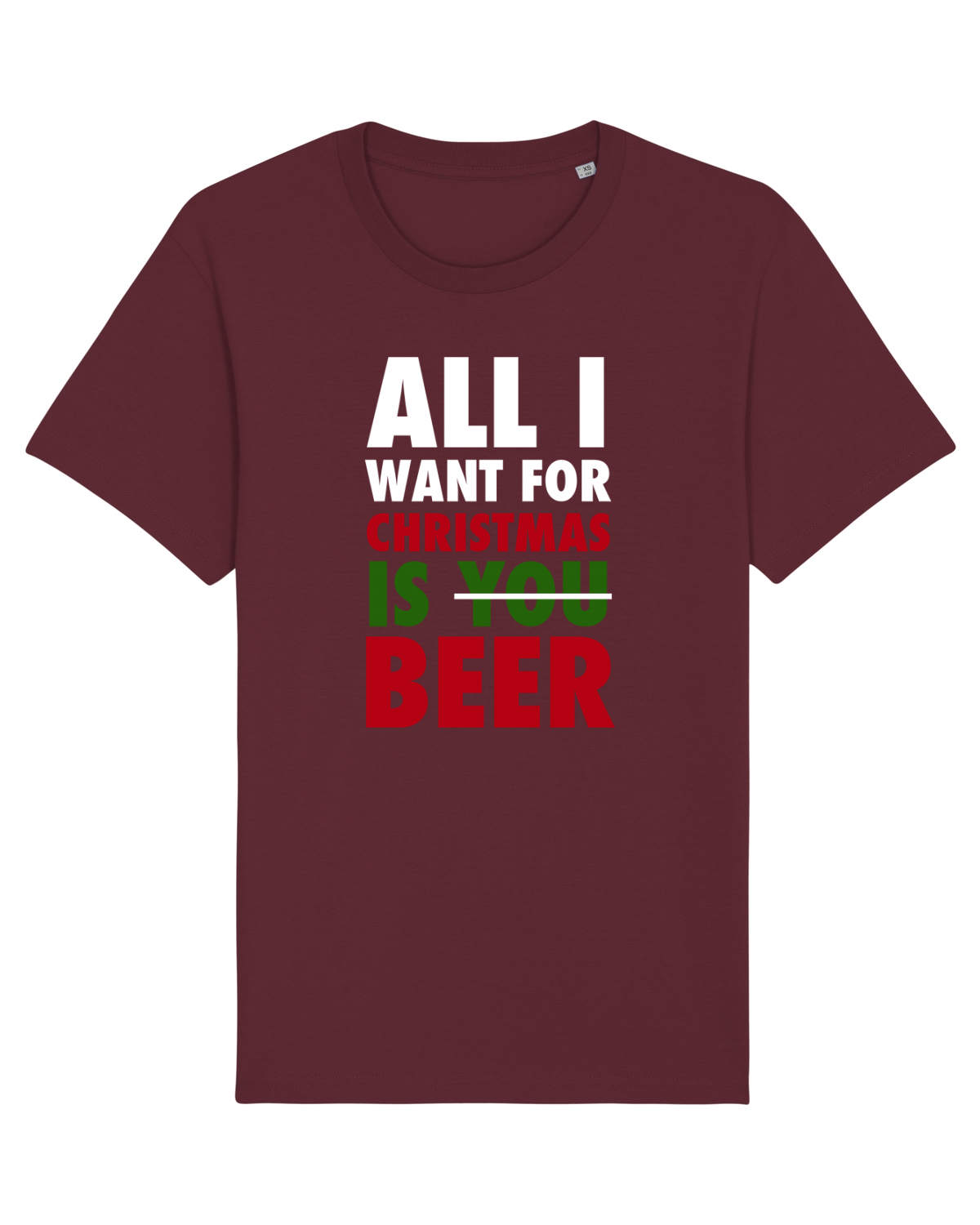 Tricou mânecă scurtă Unisex Rocker Burgundy