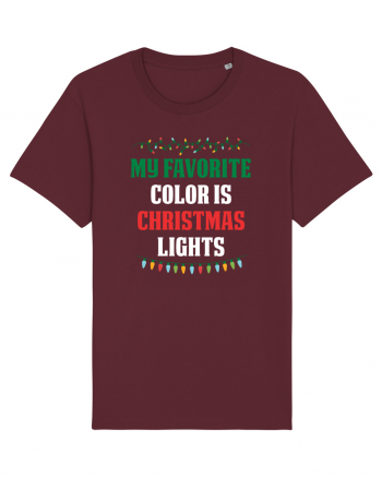 CHRISTMAS LIGHTS Burgundy