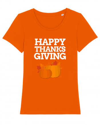 THANKS GIVING Bright Orange