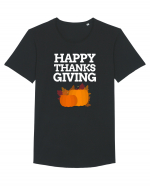 THANKS GIVING Tricou mânecă scurtă guler larg Bărbat Skater