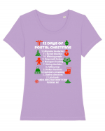 POSTAL CHRISTMAS Tricou mânecă scurtă guler larg fitted Damă Expresser