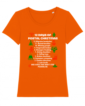 POSTAL CHRISTMAS Bright Orange