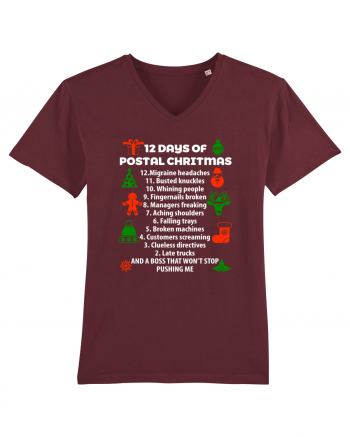 POSTAL CHRISTMAS Burgundy