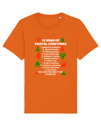 POSTAL CHRISTMAS Bright Orange