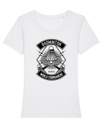 Badminton Championship Black Tricou mânecă scurtă guler larg fitted Damă Expresser