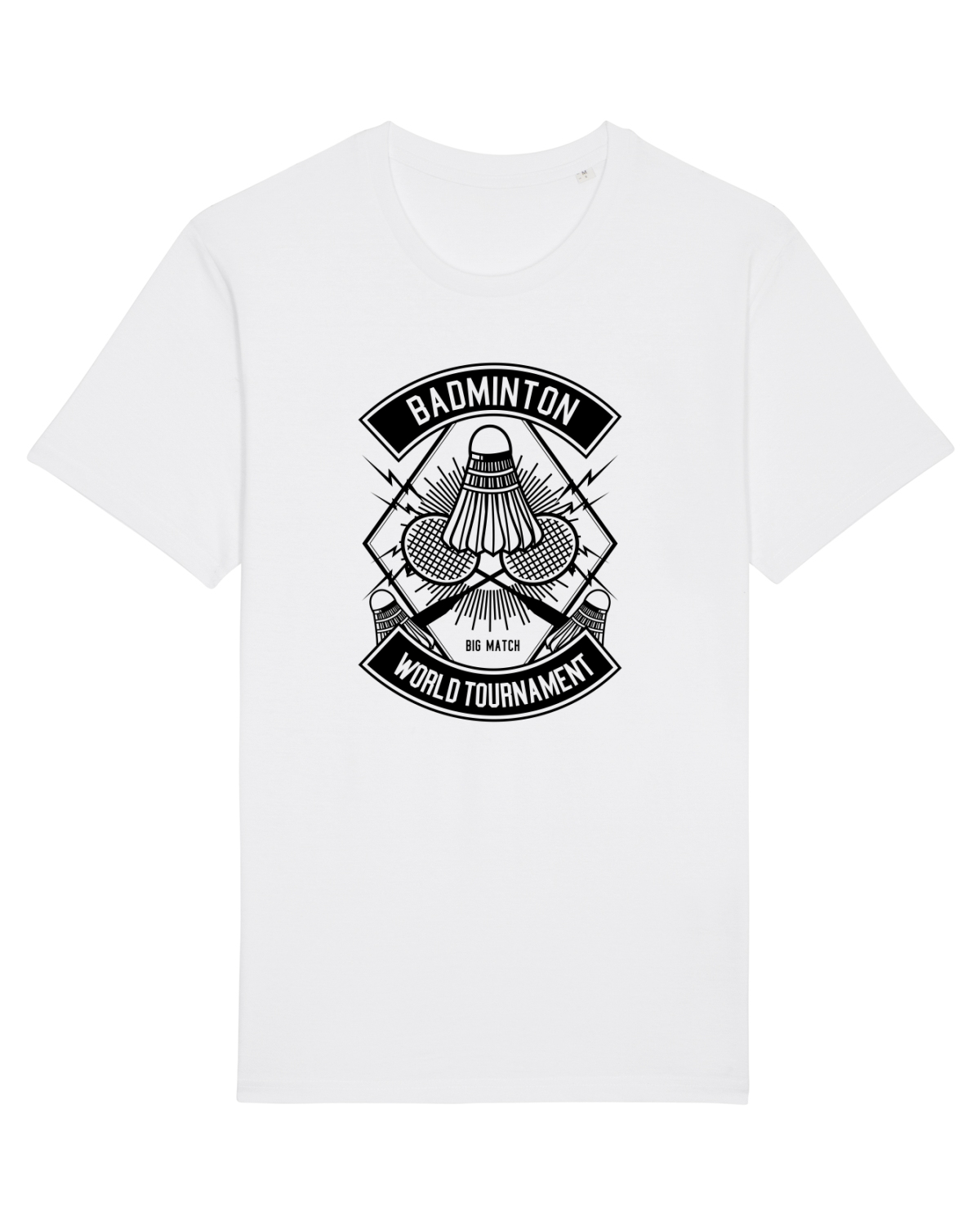 Tricou mânecă scurtă Unisex Rocker White