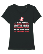 CHRISTMAS Tricou mânecă scurtă guler larg fitted Damă Expresser