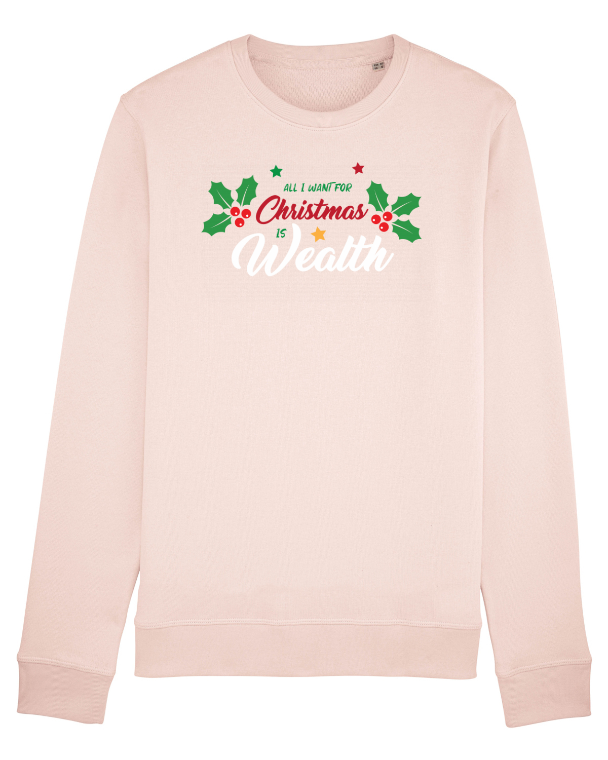 Bluză mânecă lungă Unisex Rise Candy Pink