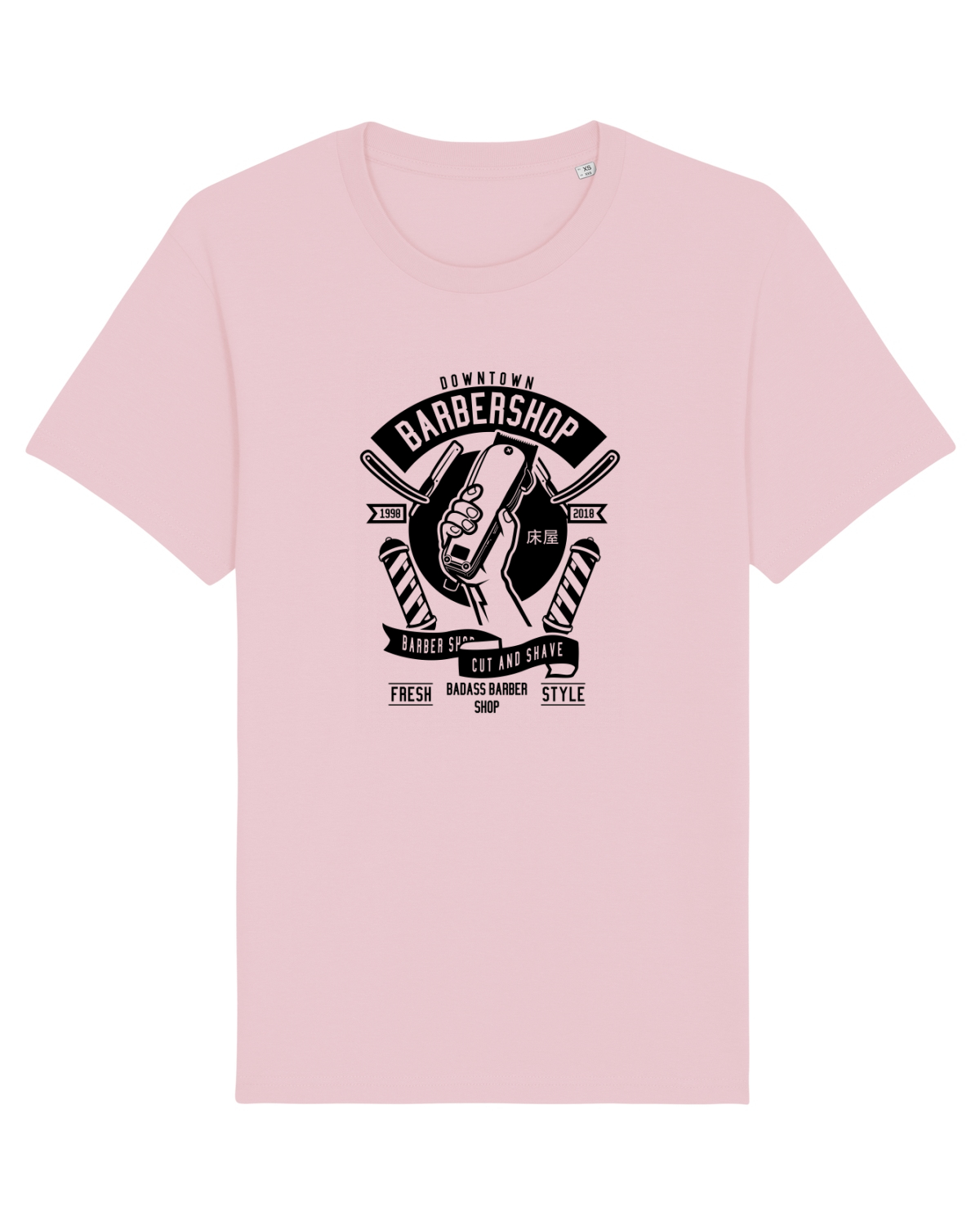 Tricou mânecă scurtă Unisex Rocker Cotton Pink