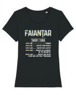 Faiantar Tricou mânecă scurtă guler larg fitted Damă Expresser