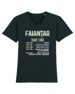 Faiantar Tricou mânecă scurtă guler V Bărbat Presenter