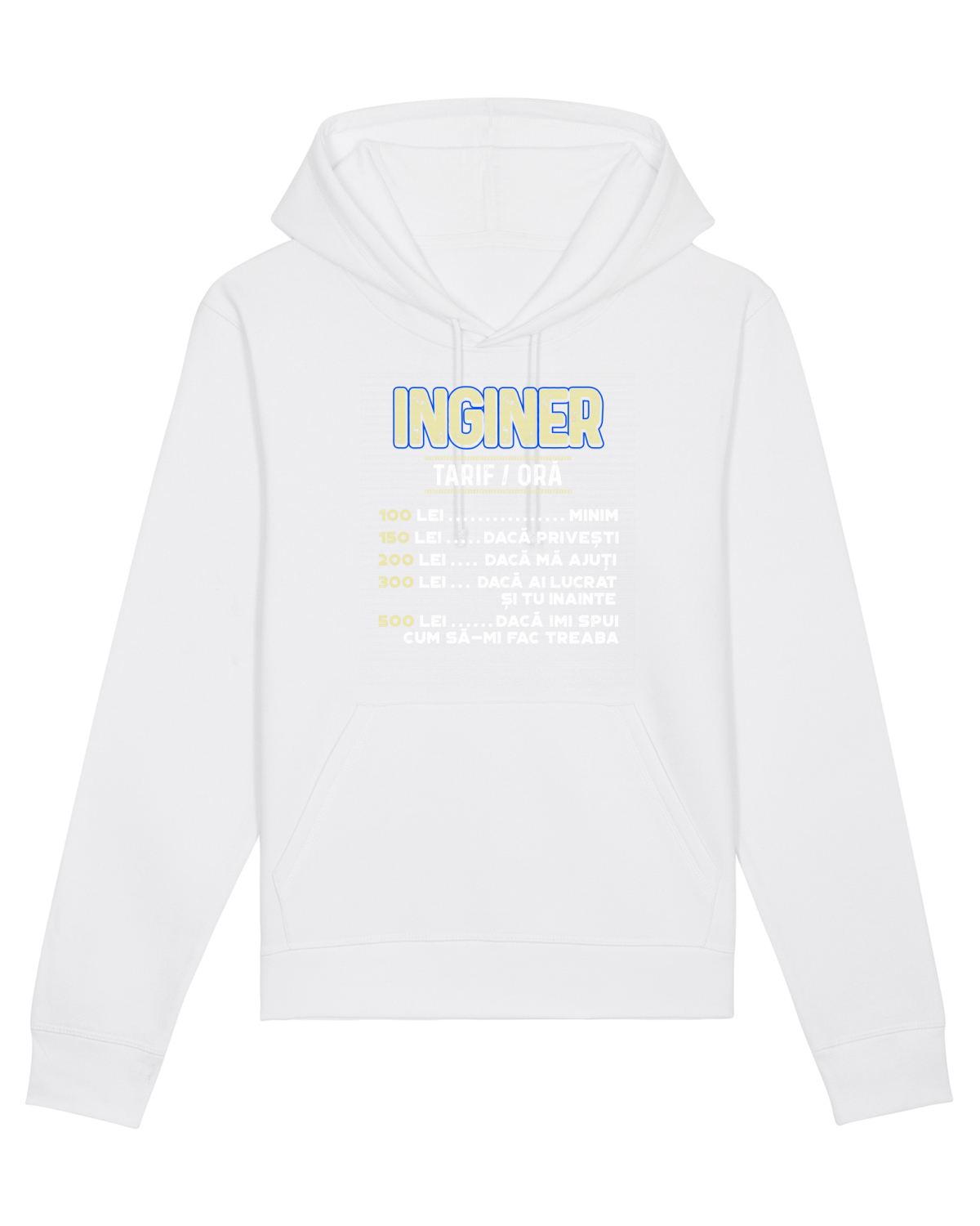 Hanorac Unisex Drummer White
