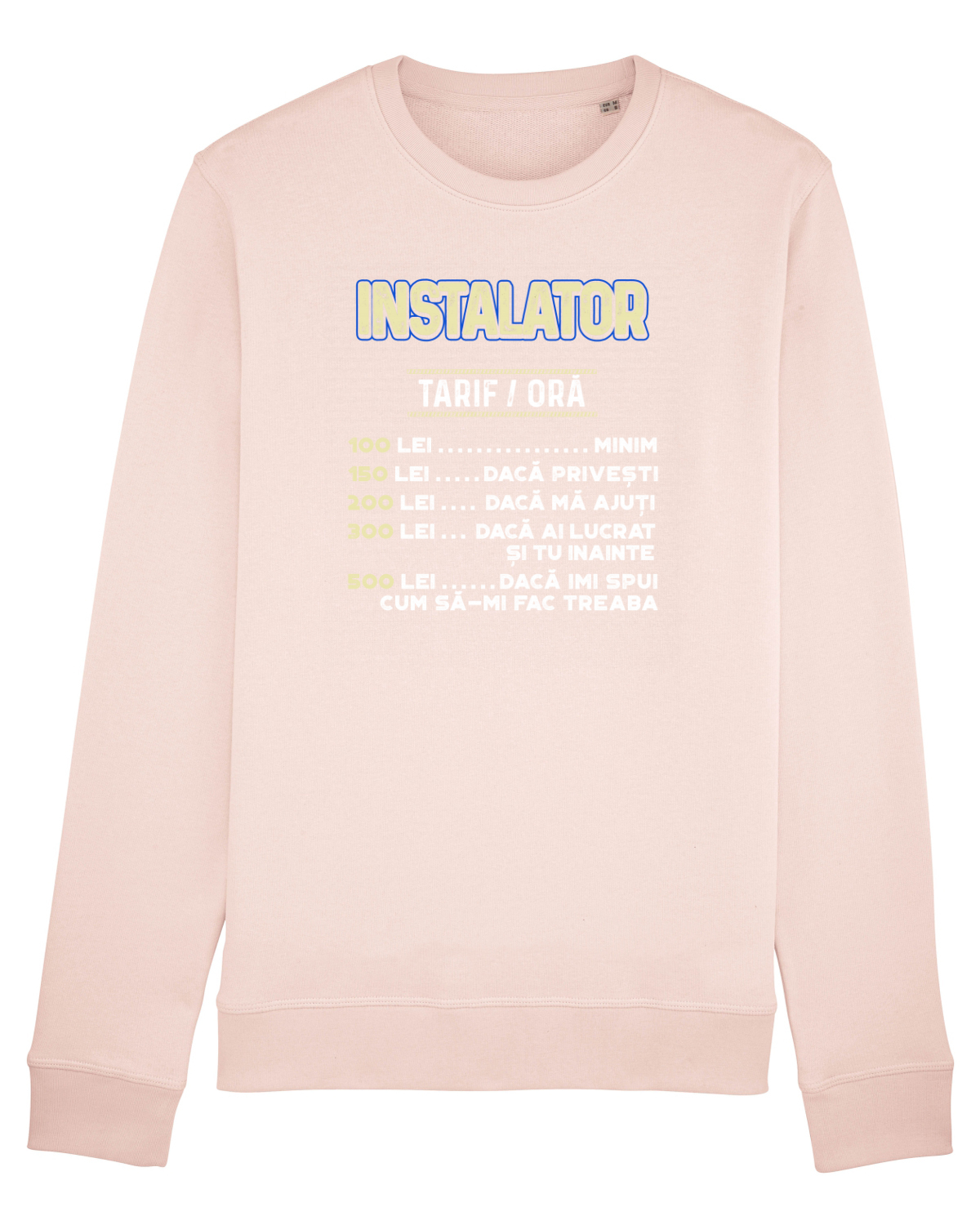 Bluză mânecă lungă Unisex Rise Candy Pink