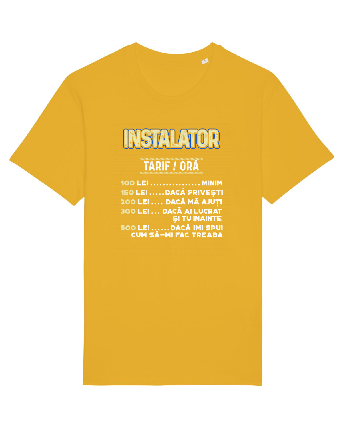 Tricou mânecă scurtă Unisex Rocker Spectra Yellow