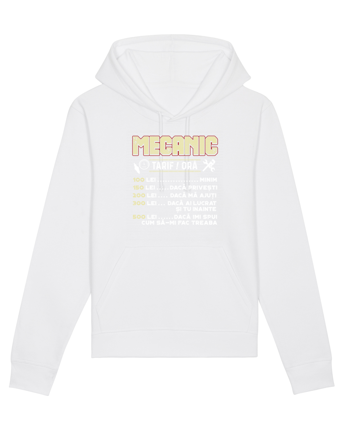 Hanorac Unisex Drummer White