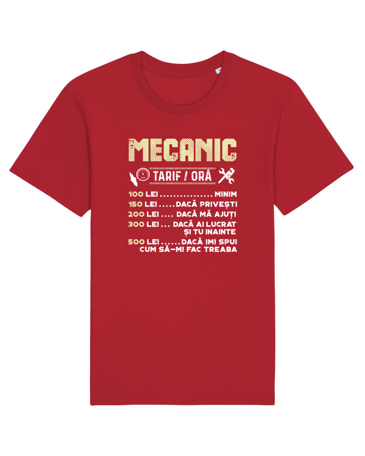 Tricou mânecă scurtă Unisex Rocker Red