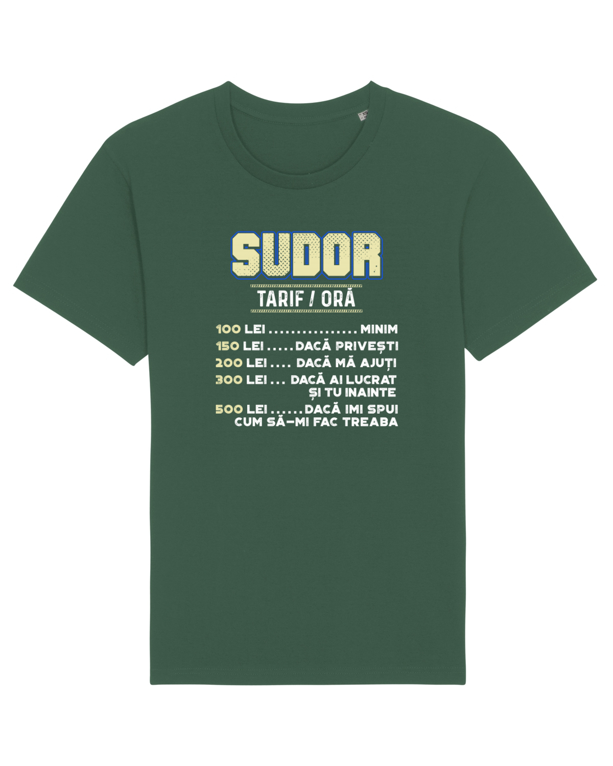 Tricou mânecă scurtă Unisex Rocker Bottle Green