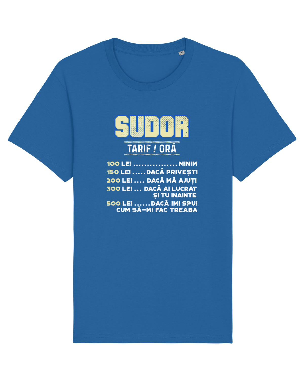 Tricou mânecă scurtă Unisex Rocker Royal Blue
