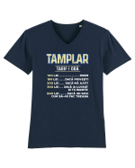 Tamplar Tricou mânecă scurtă guler V Bărbat Presenter