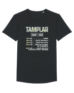 Tamplar Tricou mânecă scurtă guler larg Bărbat Skater