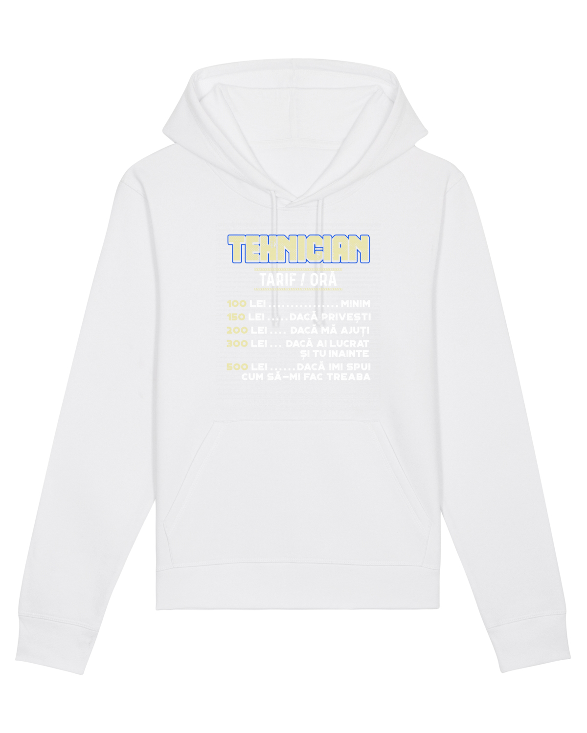 Hanorac Unisex Drummer White