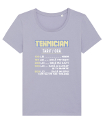 Tehnician Tricou mânecă scurtă guler larg fitted Damă Expresser