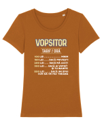 Vopsitor Tricou mânecă scurtă guler larg fitted Damă Expresser