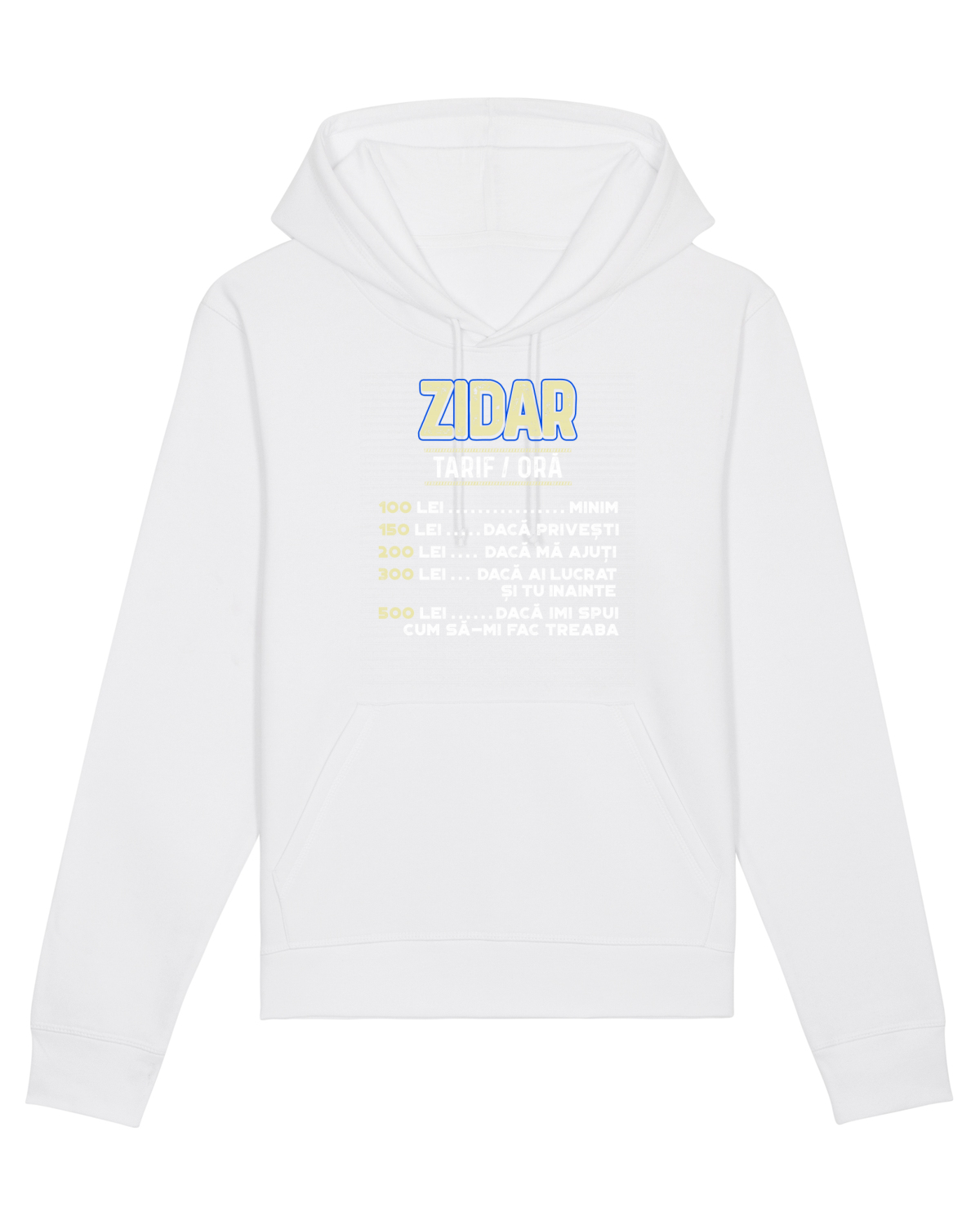 Hanorac Unisex Drummer White