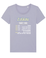 Zugrav Tricou mânecă scurtă guler larg fitted Damă Expresser