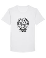 Baseball Champion Black Tricou mânecă scurtă guler larg Bărbat Skater