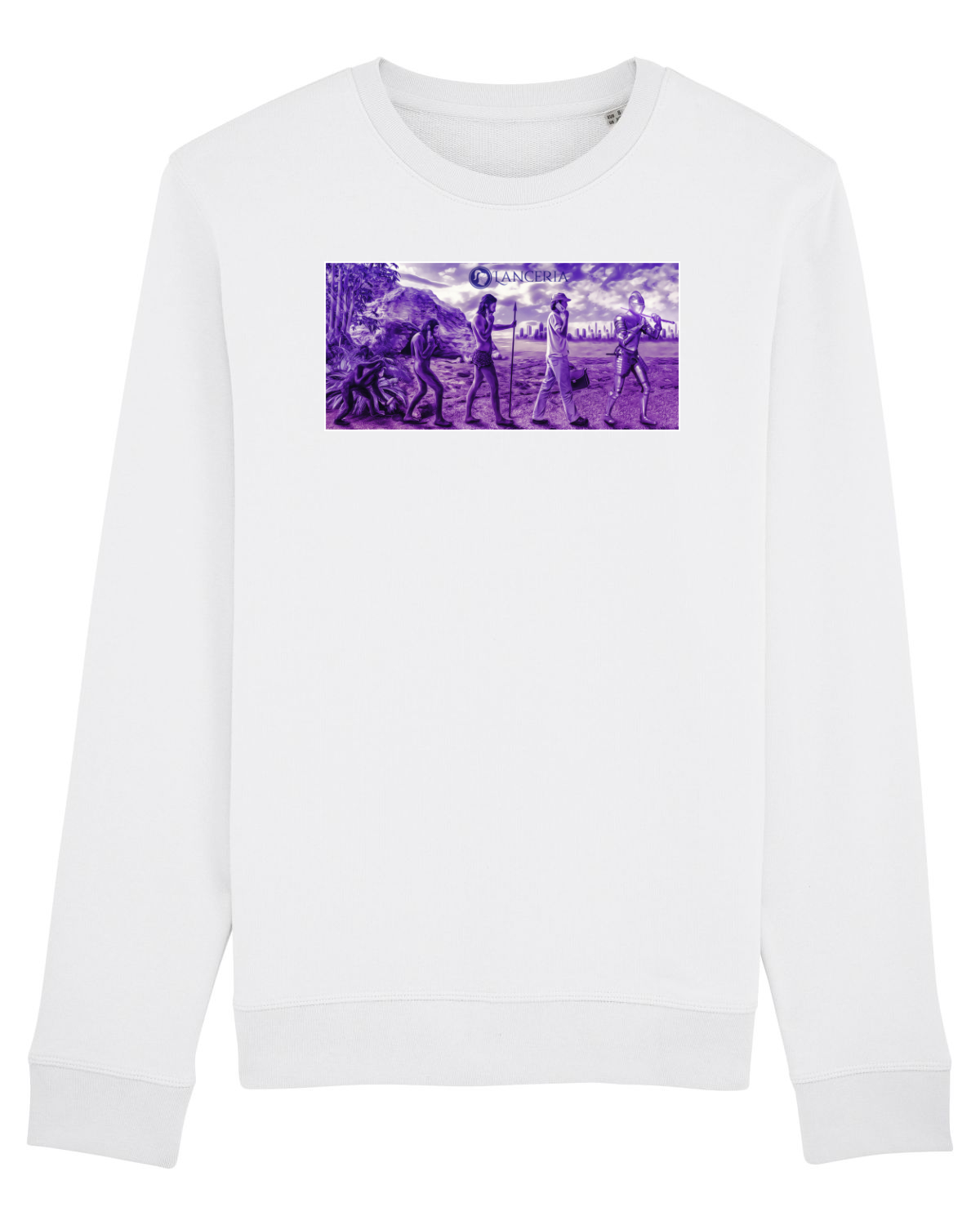 Bluză mânecă lungă Unisex Rise White