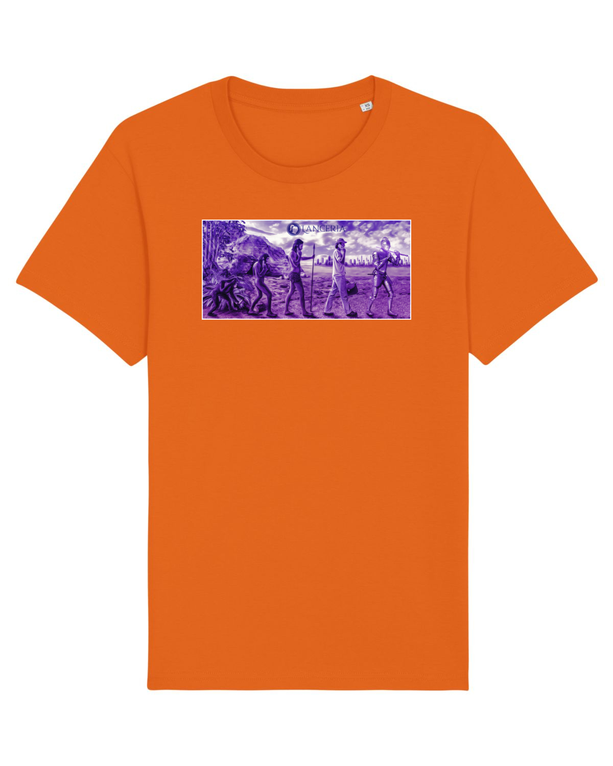 Tricou mânecă scurtă Unisex Rocker Bright Orange