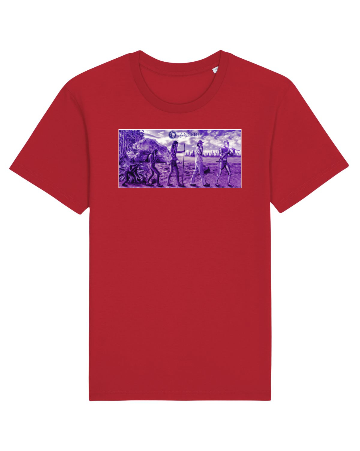 Tricou mânecă scurtă Unisex Rocker Red
