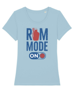 Rom Mode Tricou mânecă scurtă guler larg fitted Damă Expresser