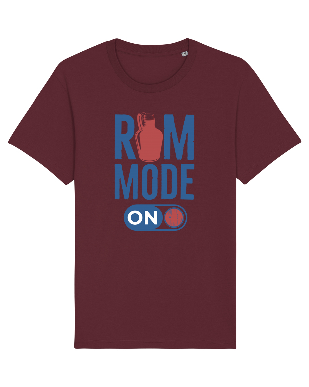 Tricou mânecă scurtă Unisex Rocker Burgundy