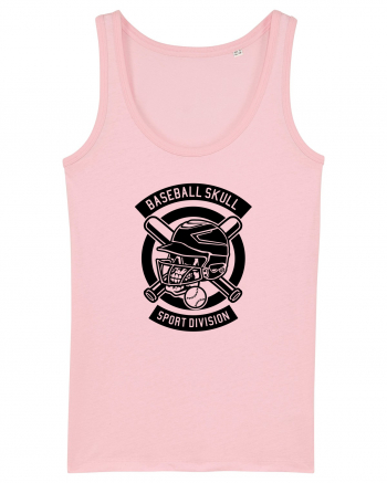 Baseball Skull Black Cotton Pink