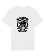Baseball Skull Black Tricou mânecă scurtă Unisex Rocker