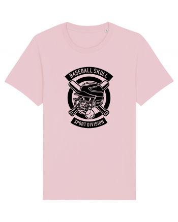 Baseball Skull Black Cotton Pink