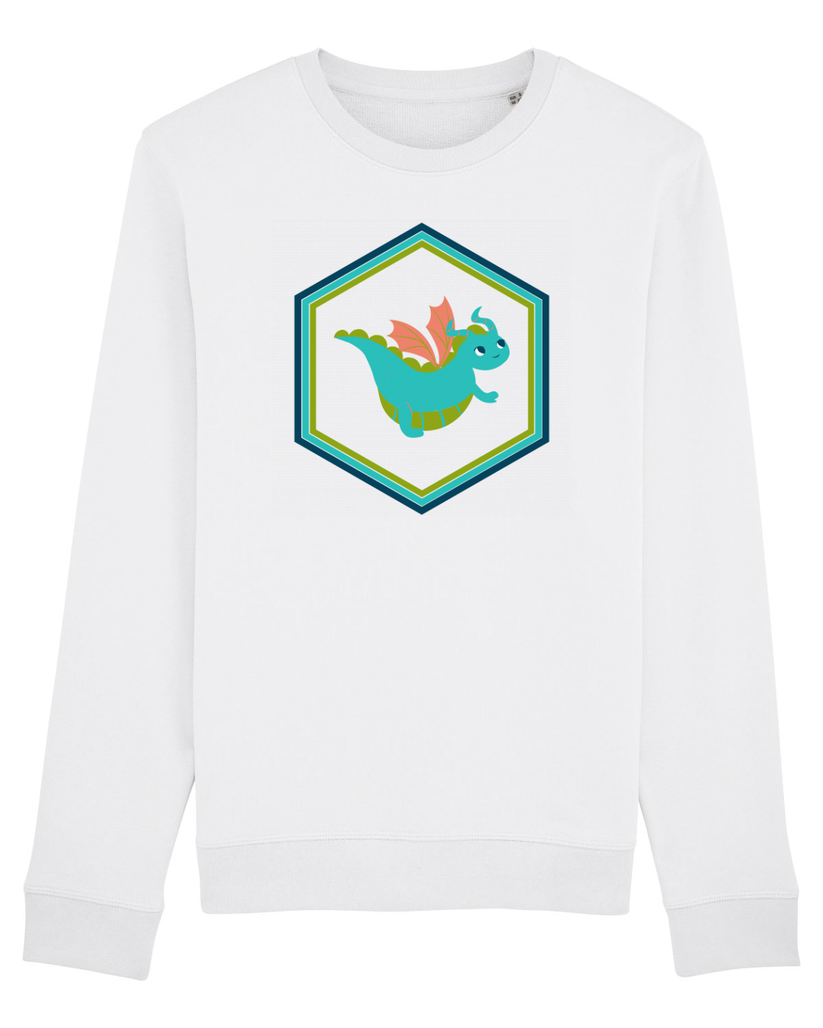 Bluză mânecă lungă Unisex Rise White
