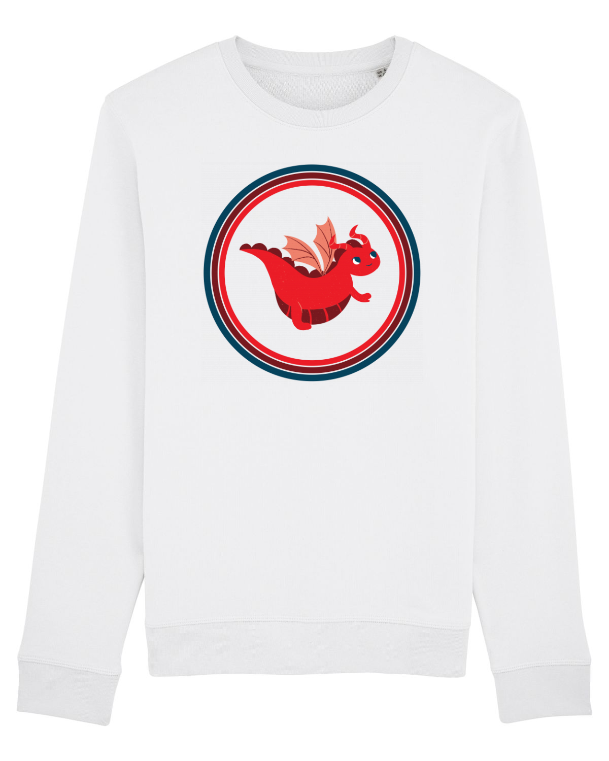 Bluză mânecă lungă Unisex Rise White