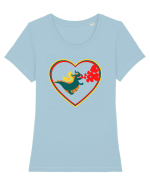 Baby Dragon Tricou mânecă scurtă guler larg fitted Damă Expresser