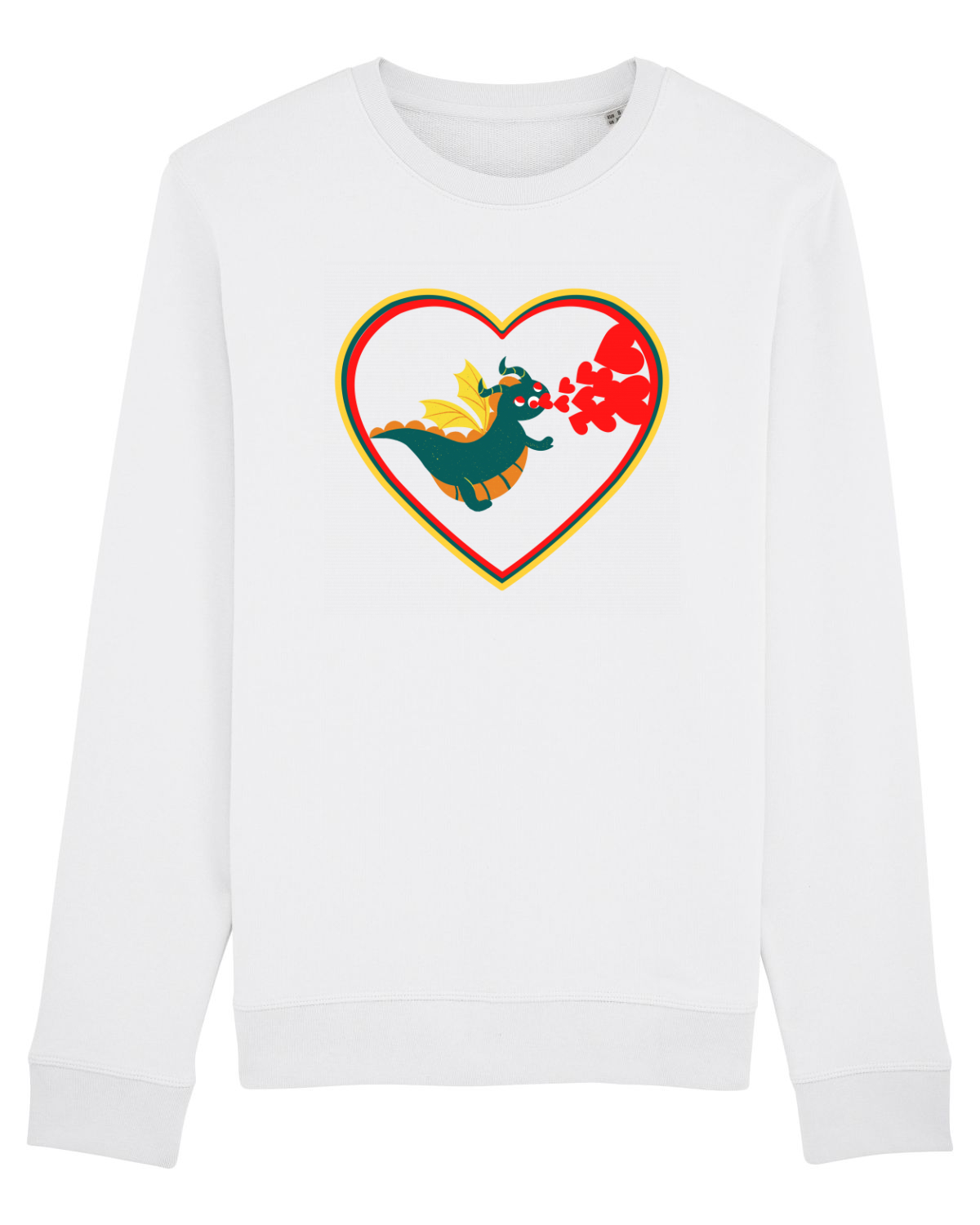 Bluză mânecă lungă Unisex Rise White
