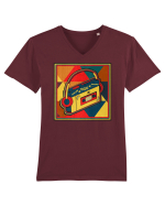 Retro Cassette Player Tricou mânecă scurtă guler V Bărbat Presenter